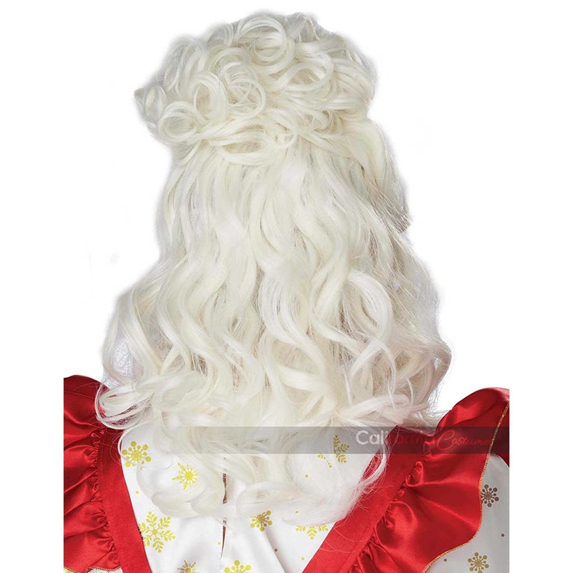 Mrs Claus Wig And Bun Clip For Adults Party Expert 4069