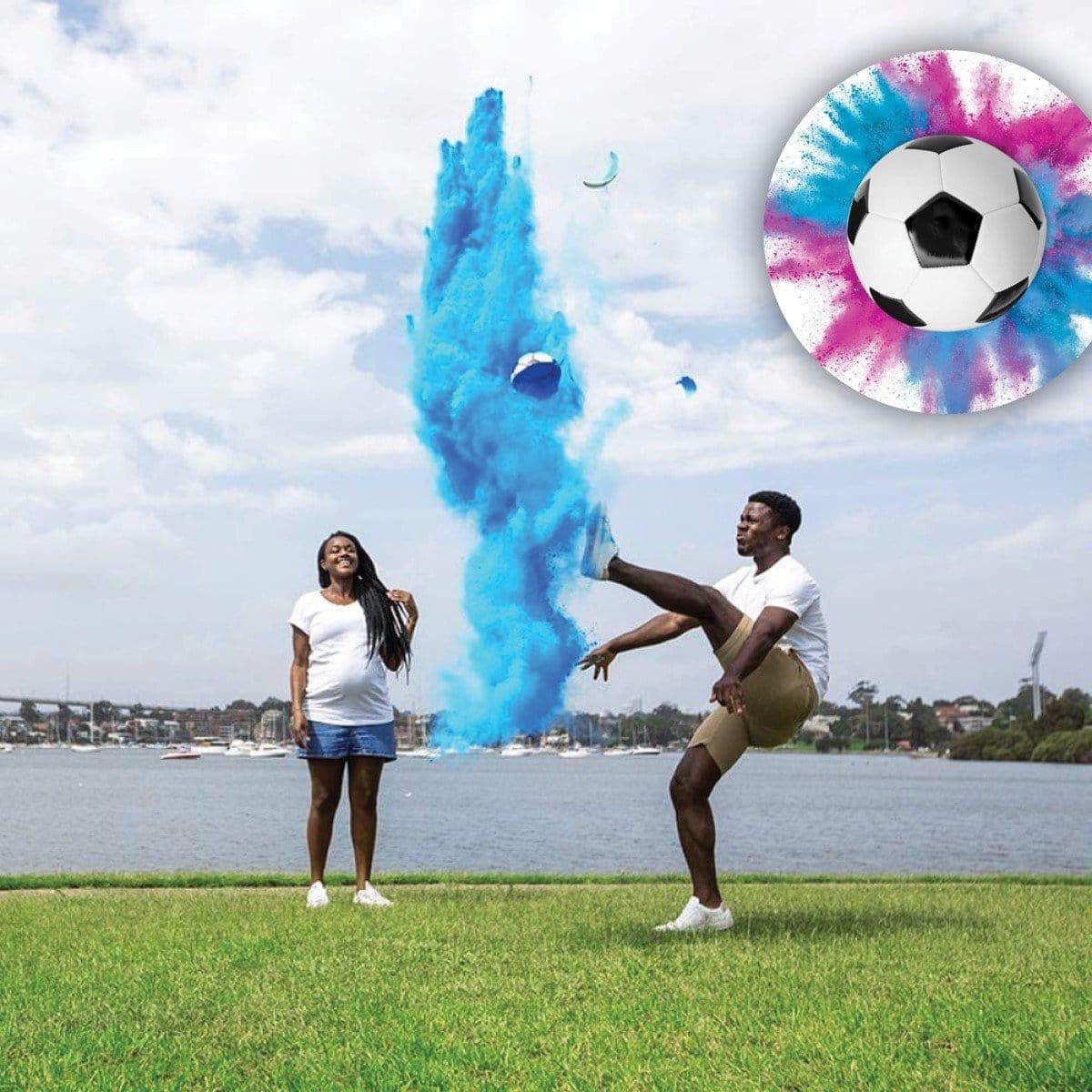 gender reveal soccer balls