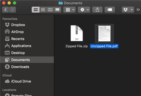 Unzipping files properly on MacOS