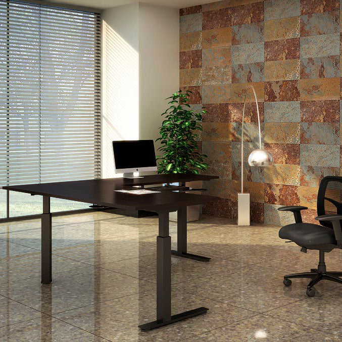 Adjustable height tables for work or home office