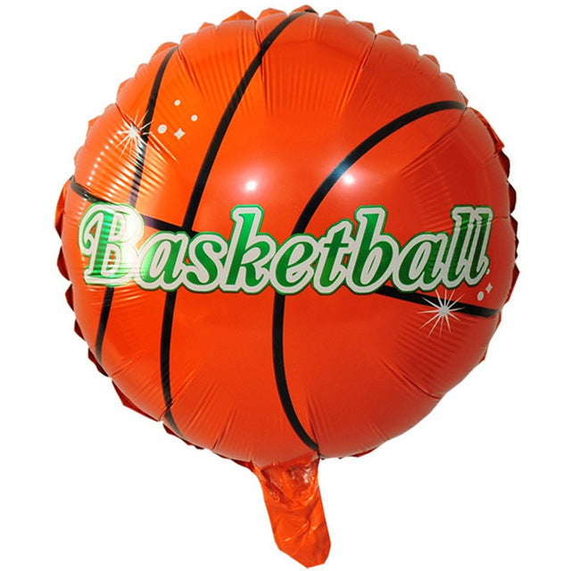 50 Pcs 18 Inch Football Basketball Volleyball Inflatable Foil Balloon Birthday Party Theme Decorations Kids