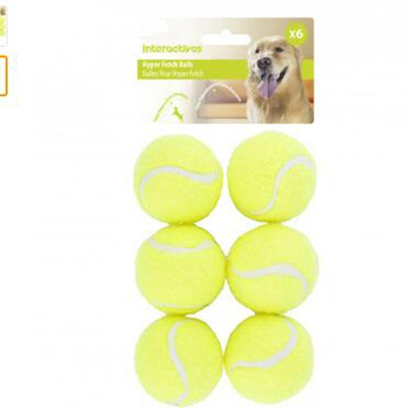 6 PCS Dog Tennis Balls Replacement for Exercise Trainer Launcher Throw