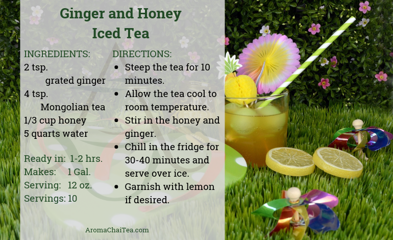 Ginger and Honey Iced Tea