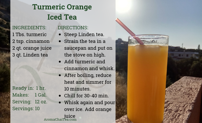 Turmeric Orange Iced Tea