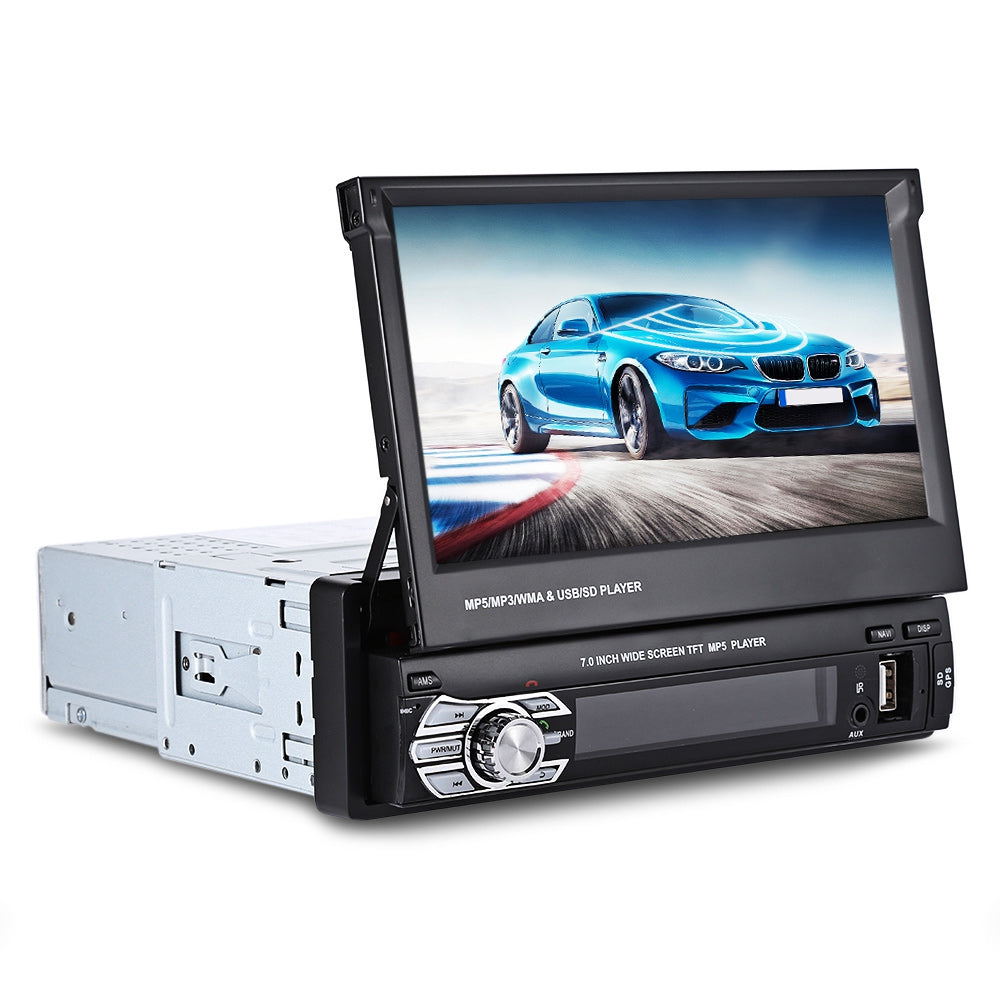 9601G 7inch Single DIN Scalable Screen Multimedia Player with European Map