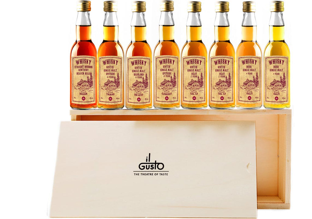 Miniature Whisky Gift Set ( Pack of 8 x 40ml ) IL GUSTO UK