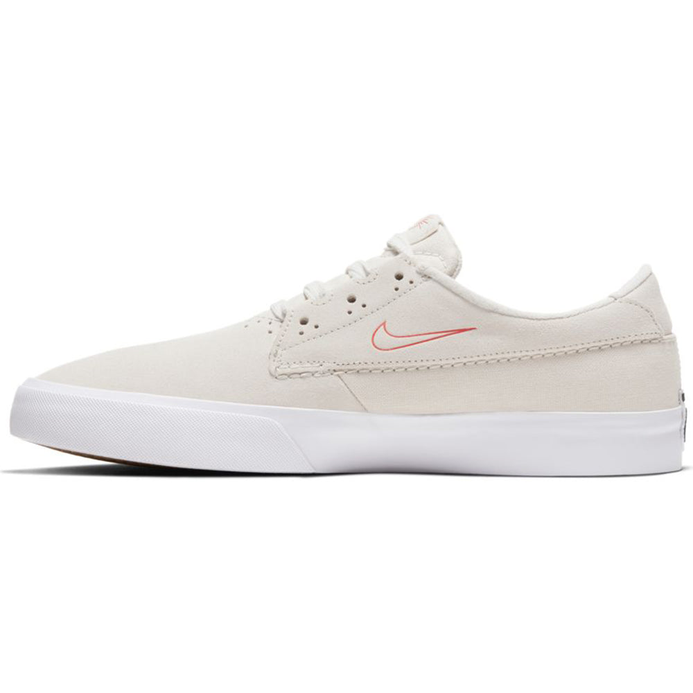 nike sb shane summit white & university red skate shoes