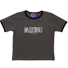 Load image into Gallery viewer, Grey Ringer Logo Baby Tee