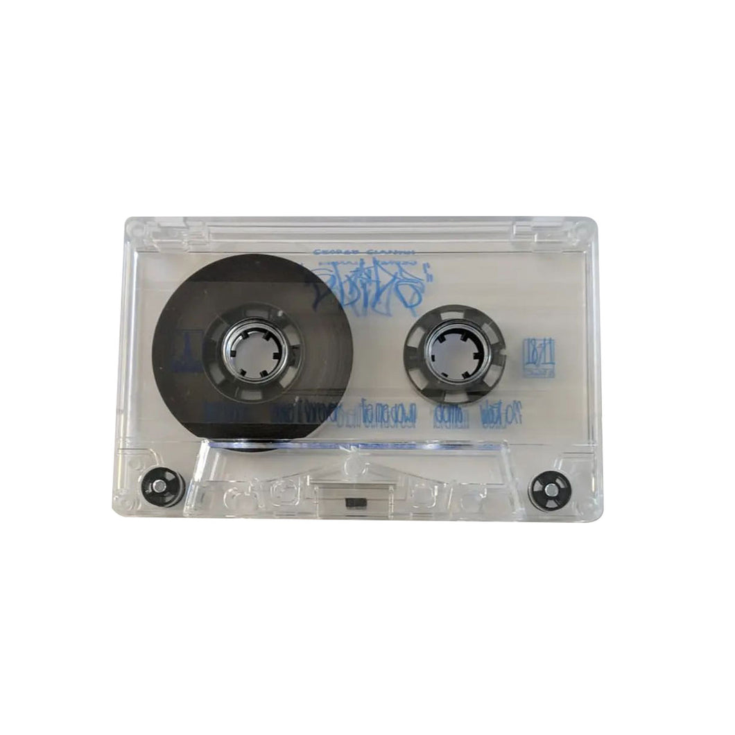 George Clanton - Slide Cassette - Transparent Shell w/ Blue Ink - karakreativ