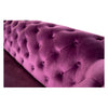 Sofa Dekodonia Capitone Velvet Polyester Chic (213 x 87 x 79 cm)