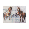 Painting Dekodonia Horses (2 pcs) (80 x 3 x 120 cm)