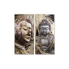 Painting Dekodonia Buddha Black Canvas (2 pcs) (70 x 5 x 150 cm)