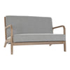 Sofa DKD Home Decor Grey Linen Rubber wood Traditional (122 x 83 x 74 cm)