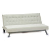 Sofa White Leatherette (83 x 79 x 180 cm)