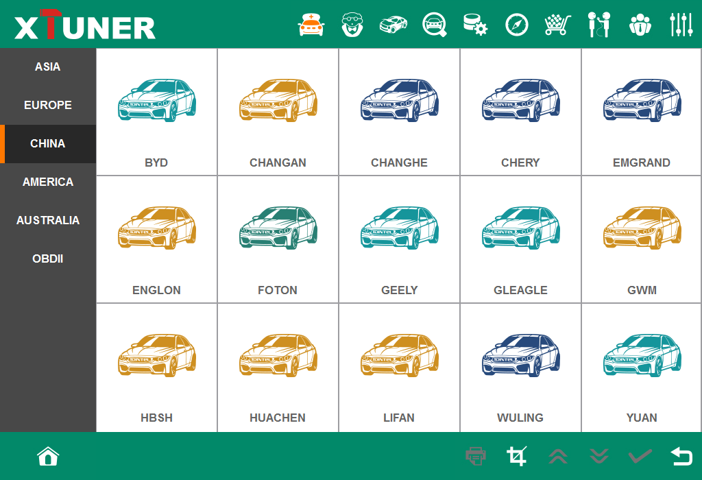 Xtuner E3 support China car list