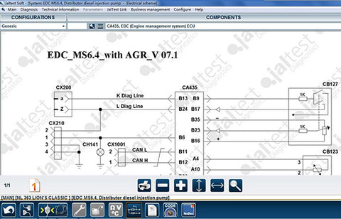 ialtest Link truck diagnosis