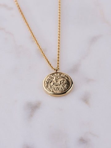 Tom Wood Coin Pendant Gold Short