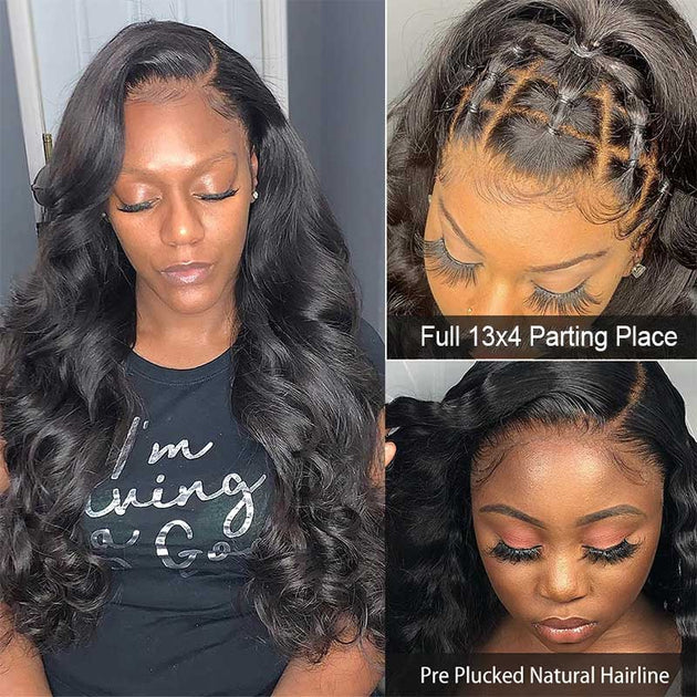 body wave lace front wig styles