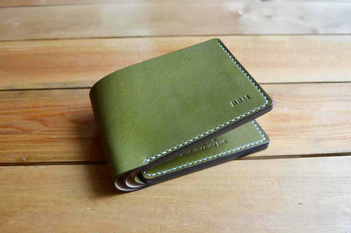 Coin Pocket Wallet - Olive Green - Handmade with Full ...