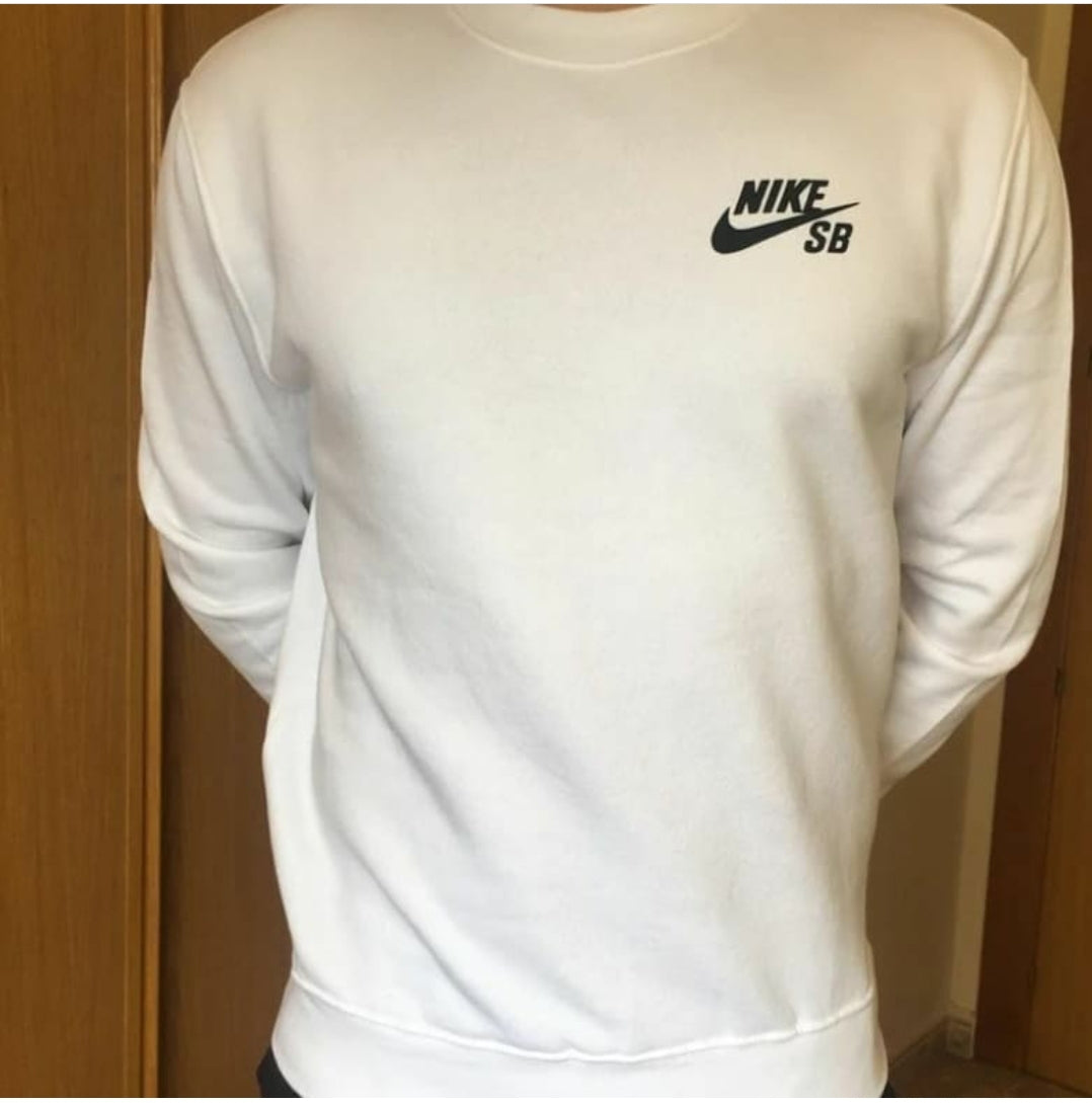 sudadera nike sb blanca