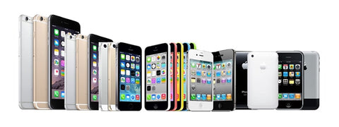 Evolution de la consommation d'iphone
