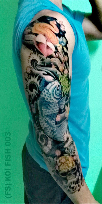 FS Koi Fish Temporary Tattoo 003 – Tintak Tattoo