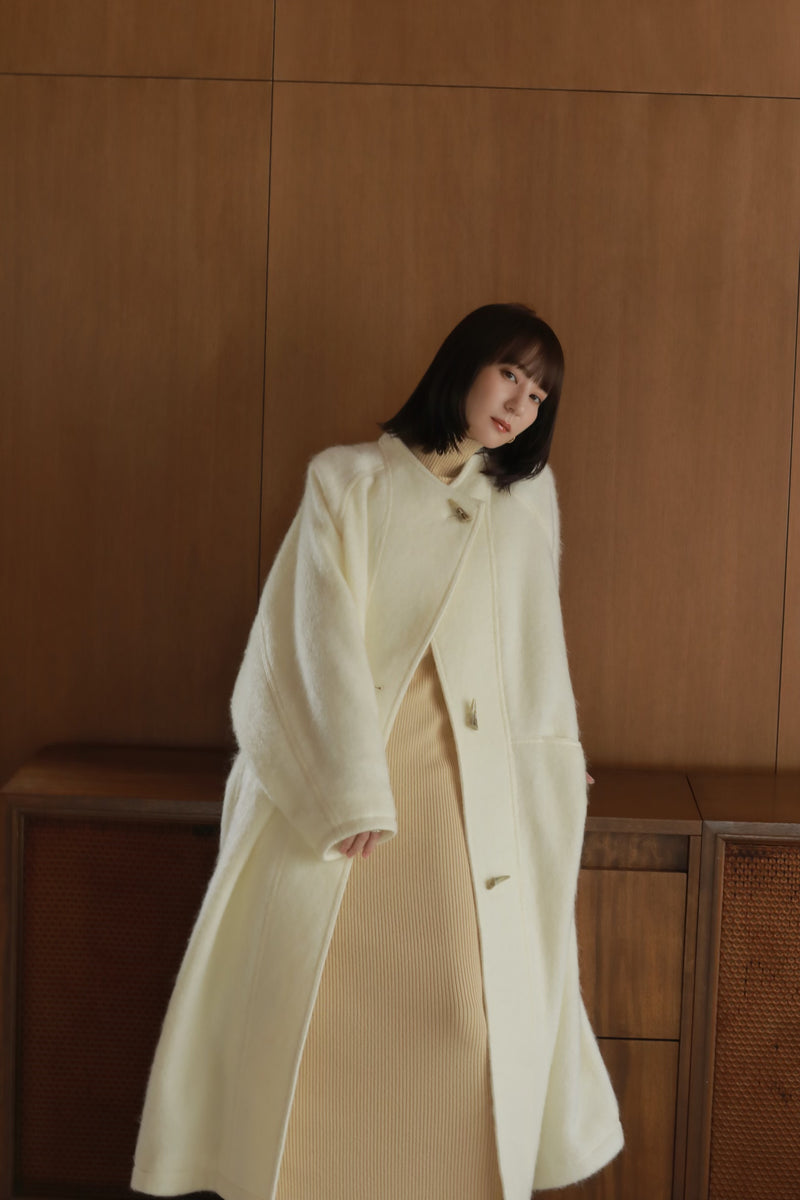 Louren volume shaggy long coat ローレン