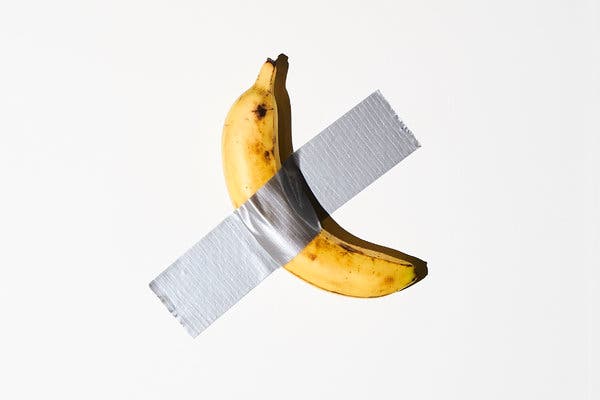 Maurizio Cattelan banana art