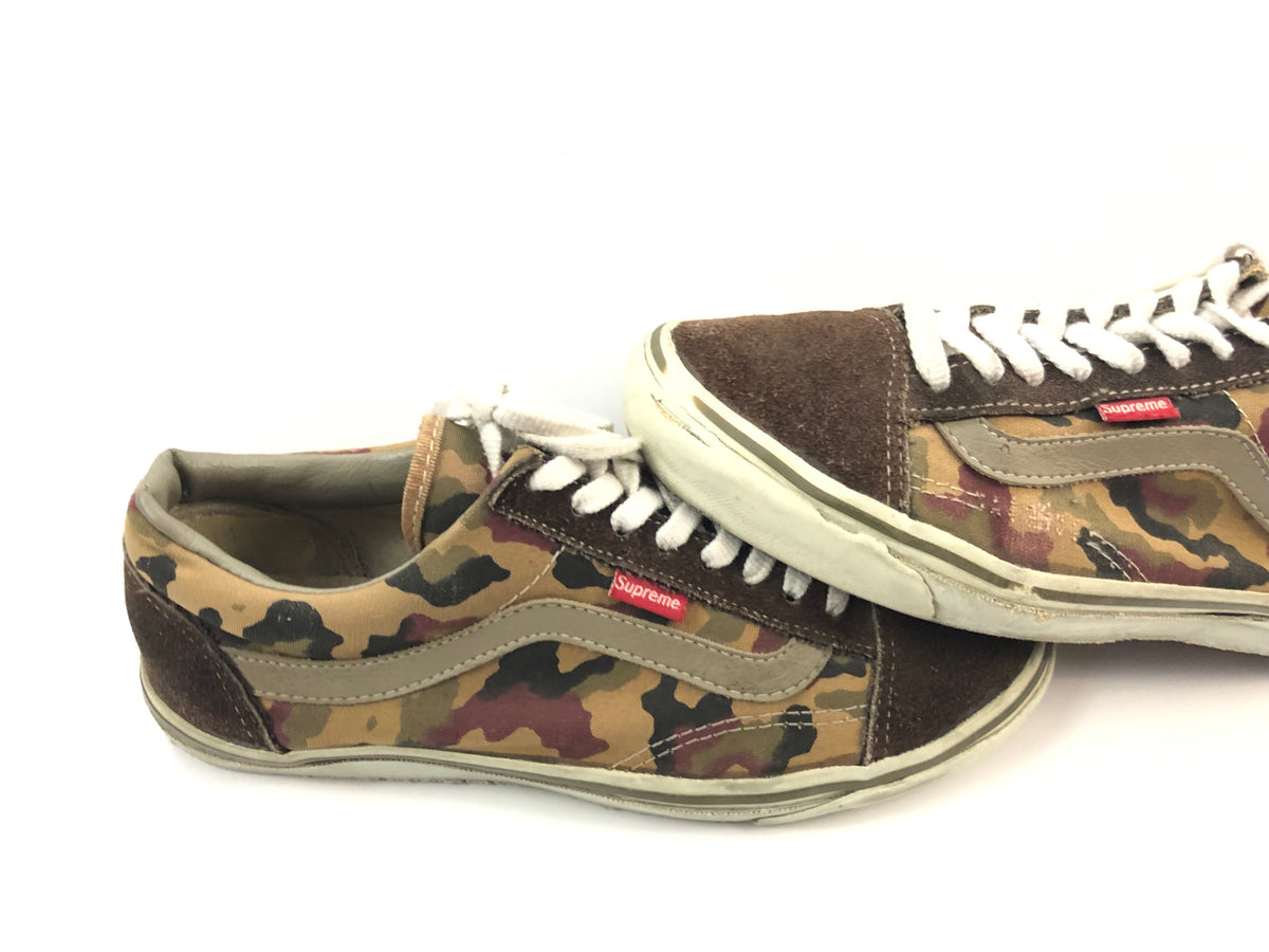 supreme x vans old skool camo