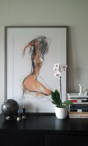 Carmel jenkin painting and line drawing