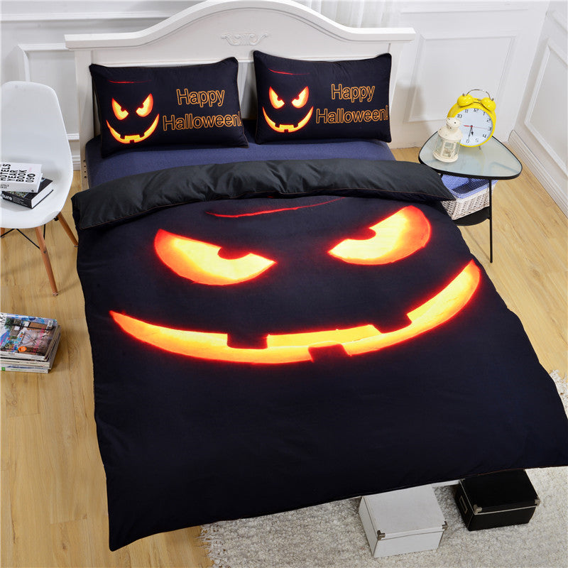 Beddingoutlet Happy Halloween 3d Bedding Set Twin Size Pumpkin