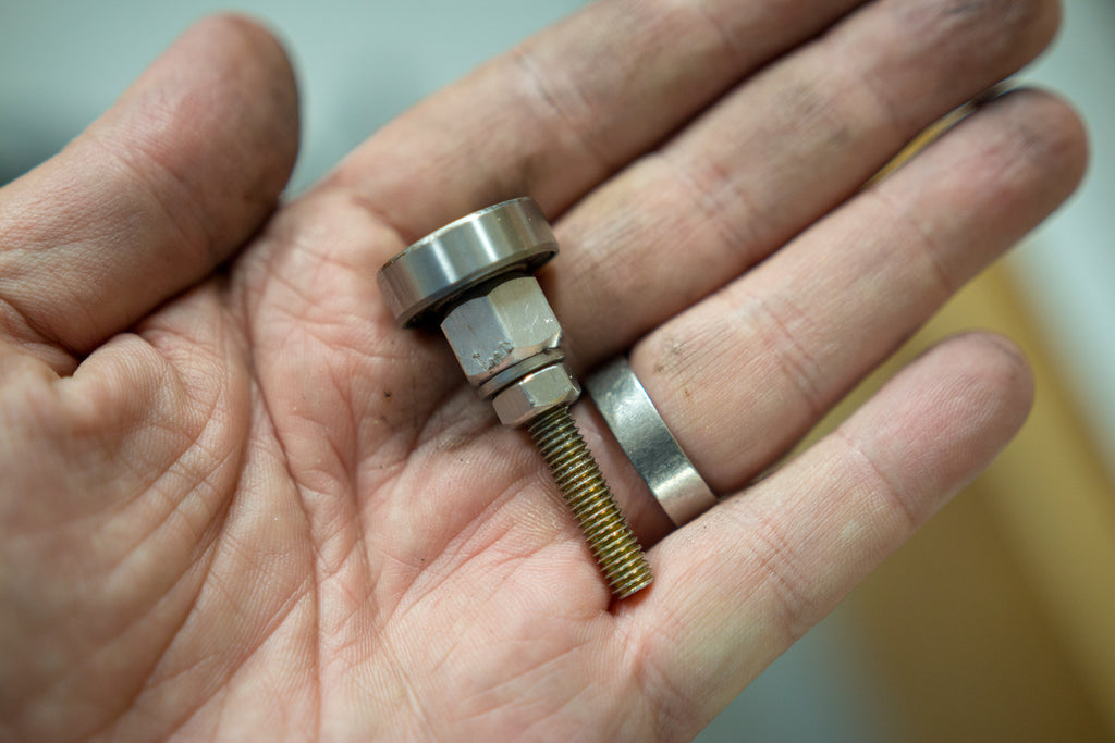 image of a bearing extractor and bearing in my hand