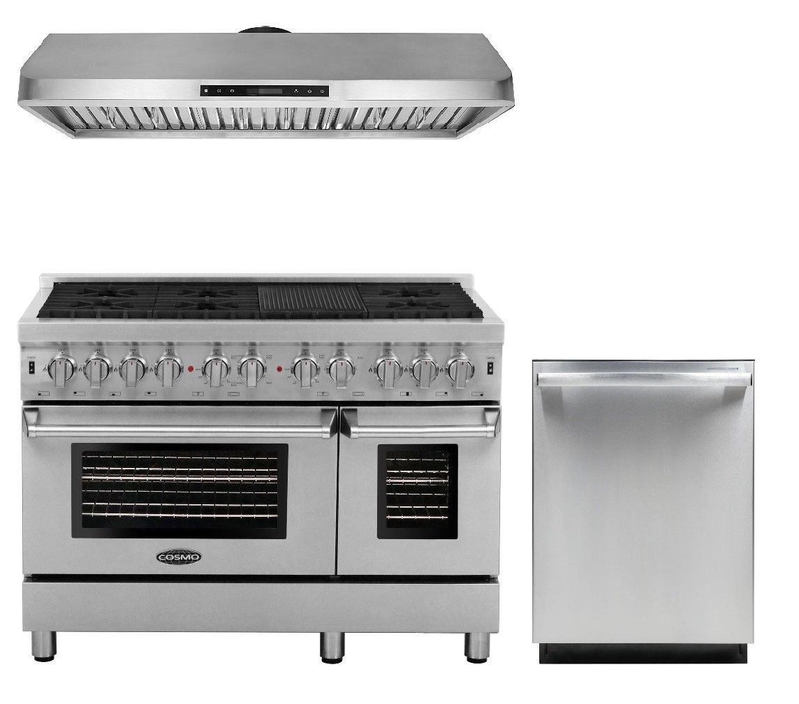Cosmo Kitchen Appliance Package 48 Dual Fuel Range