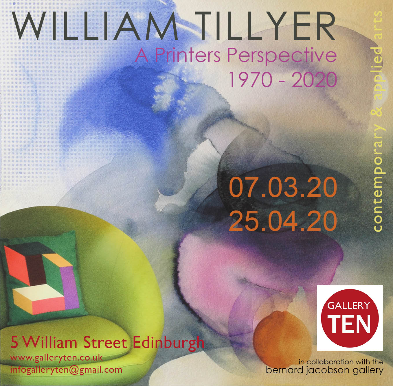 William Tillyer Exhibition Gallery Ten March 2020