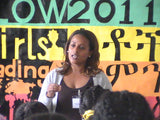 Bethlehem Alemu speaking to CAMP GLOW