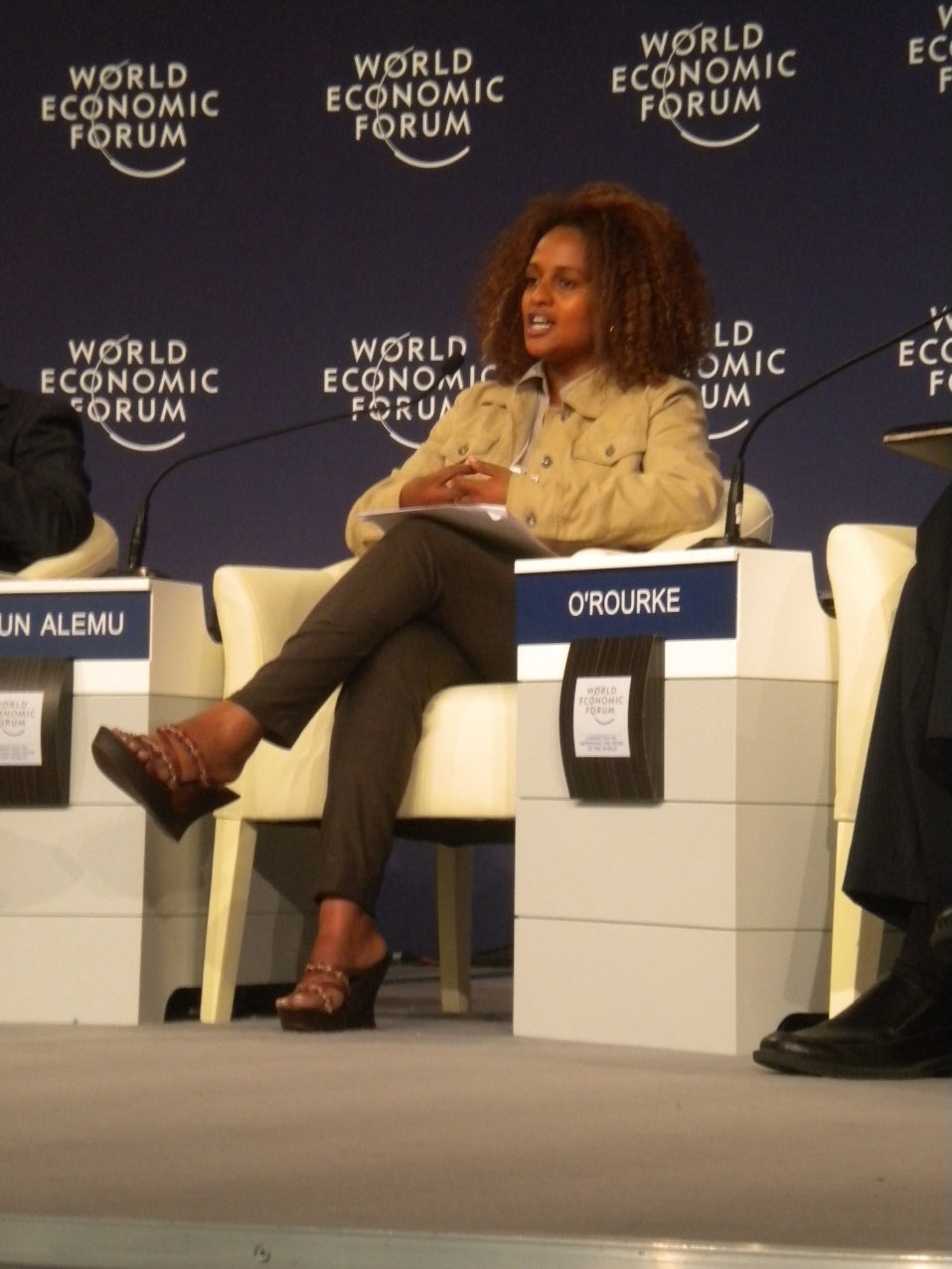 Bethlehem Alemu of soleRebels at WEF