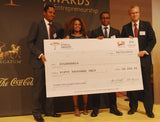 soleRebels accepting Africa Award for Entrepreneurship
