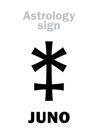 astrology glyph for asteroid Juno