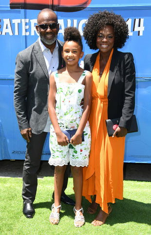 Viola Davis with husband and daughter Genesis
