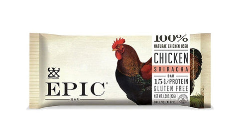 Epic jerky bar with a chicken on the label