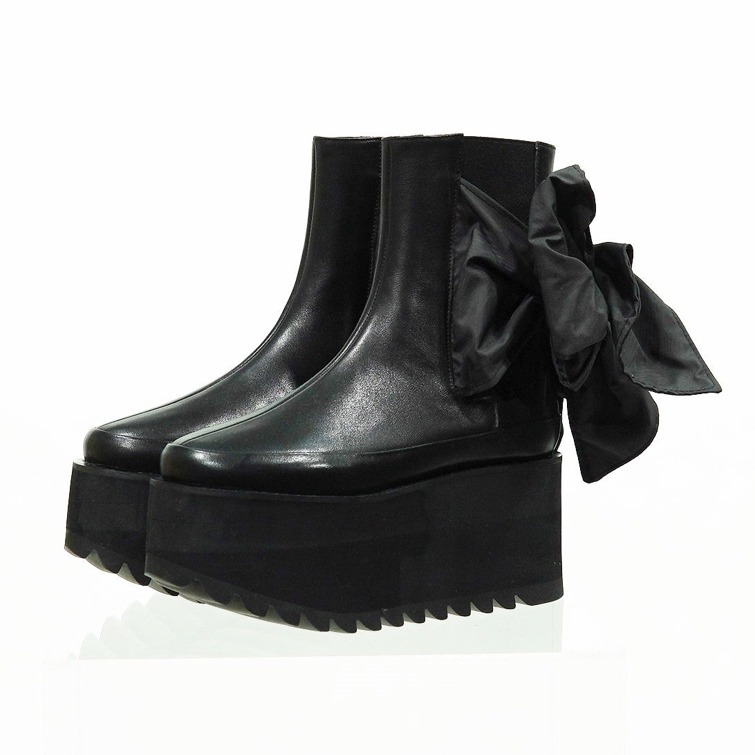 NON TOKYO / RIBBON BOOTS (BLACK) / 〈ノントーキョー〉リボンブーツ (ブラック)