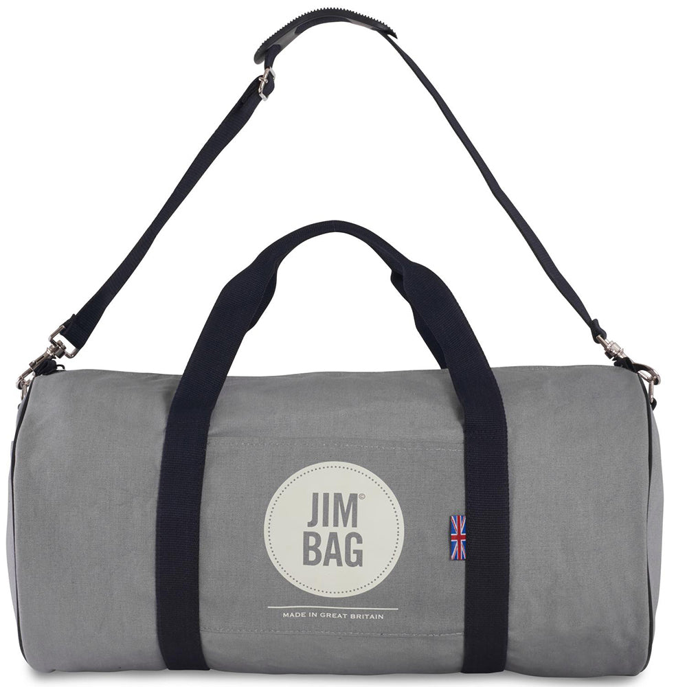 grey holdall bag