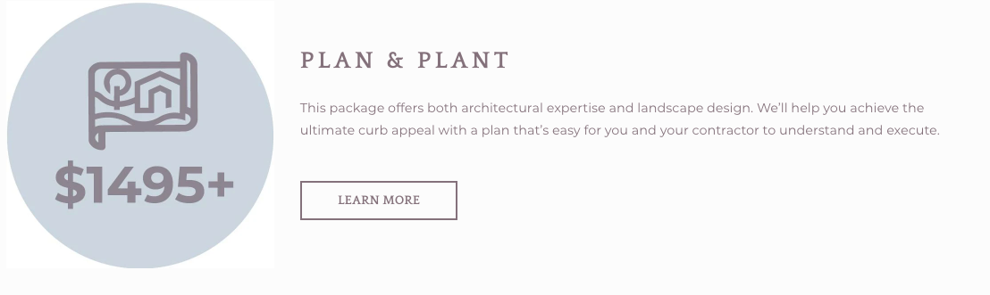 Plan & Plant Design Package for Ranch Style Homes