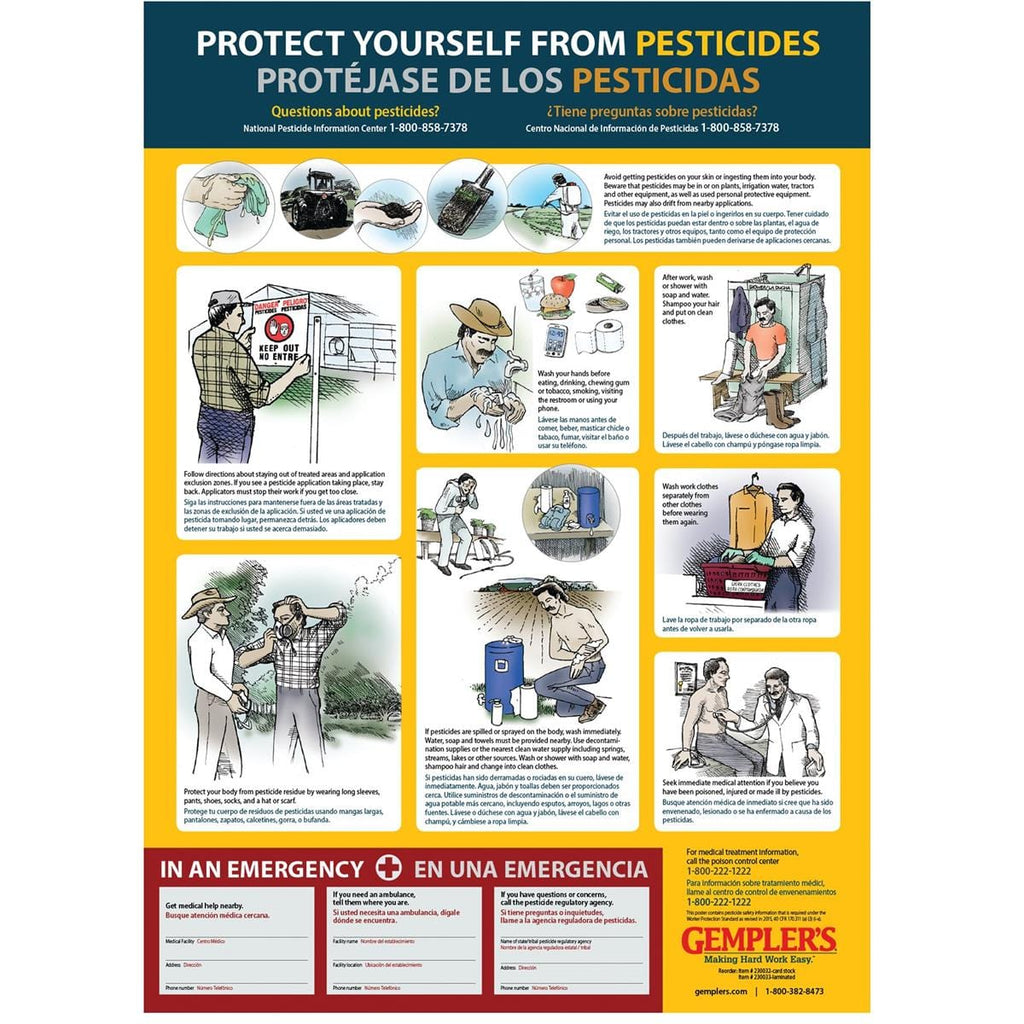 Gemplers Pesticide Safety Poster