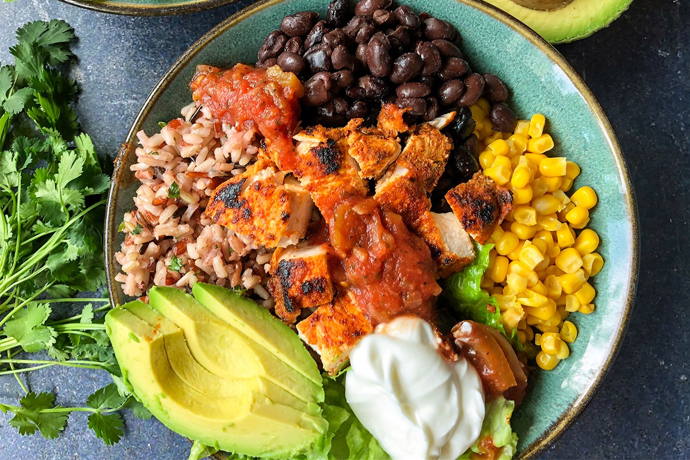 Chili Lime Chicken Burrito Bowls