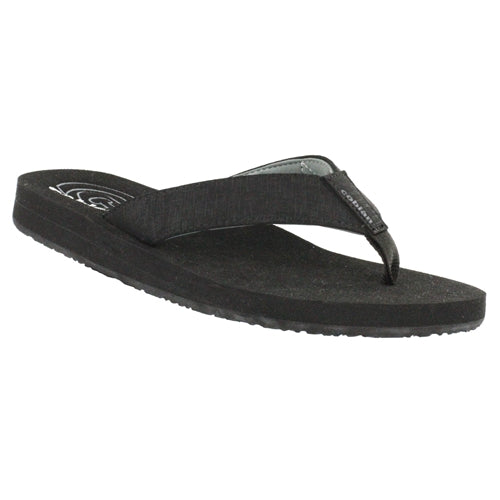 cobian black flip flops