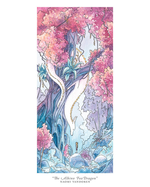 Naomi VanDoren "The Albino Foxdragon" Print