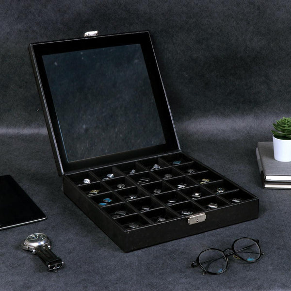 Leather Cufflinks Box (25 Pairs)
