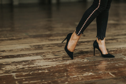 woman in high heels 