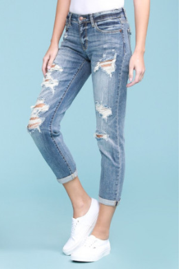 levi's grey ripped jeans